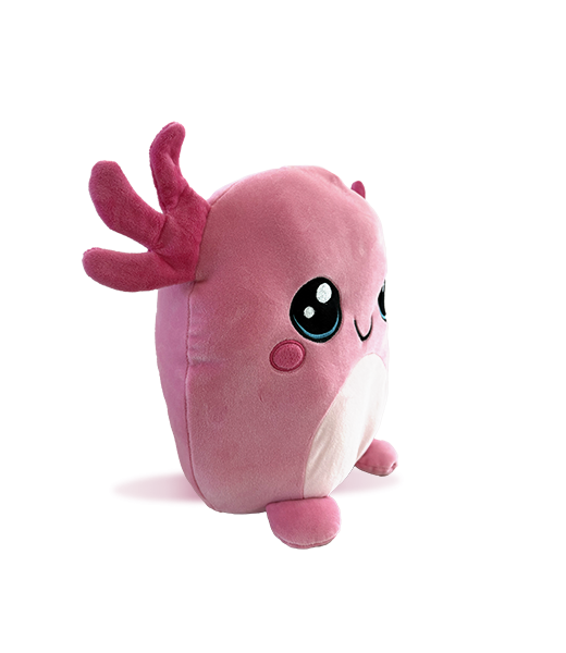 "Axel Rose" the Axolotl Stuffa Squishie