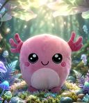 "Axel Rose" the Axolotl Stuffa Squishie